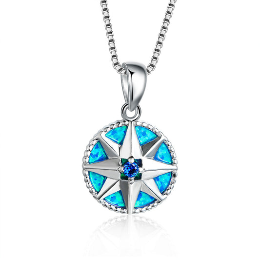 Opal Shield Necklace