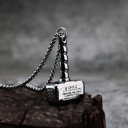 Men's Hammer Pendant Necklace