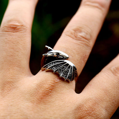 Men's Fashionable And Minimalist Little Dragon Ring