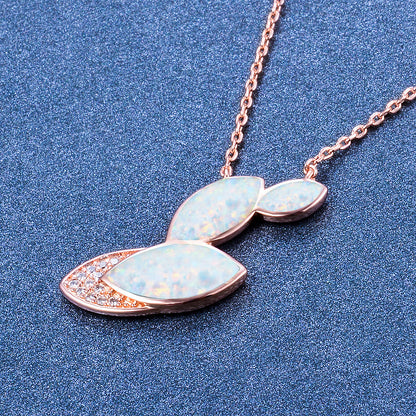 Leaf Opal Necklace
