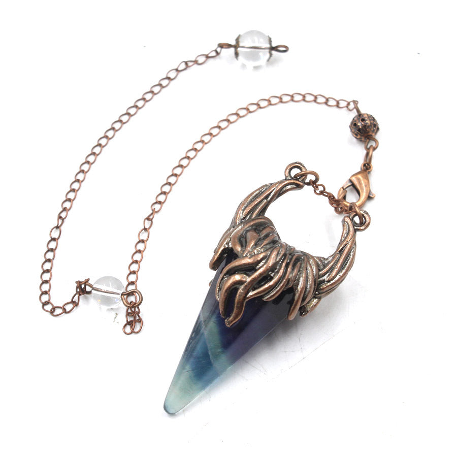 Crystal Pyramid Horn Spirit Pendulum