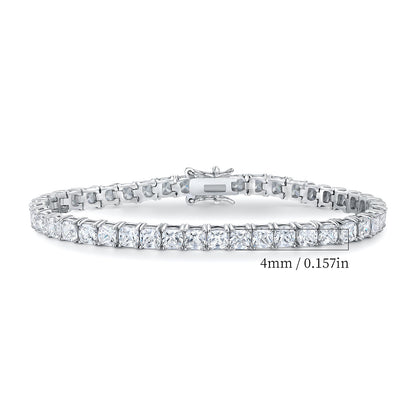 Women&Men's 4mm Zircon Single-Row Cuban Tennis Bracelet