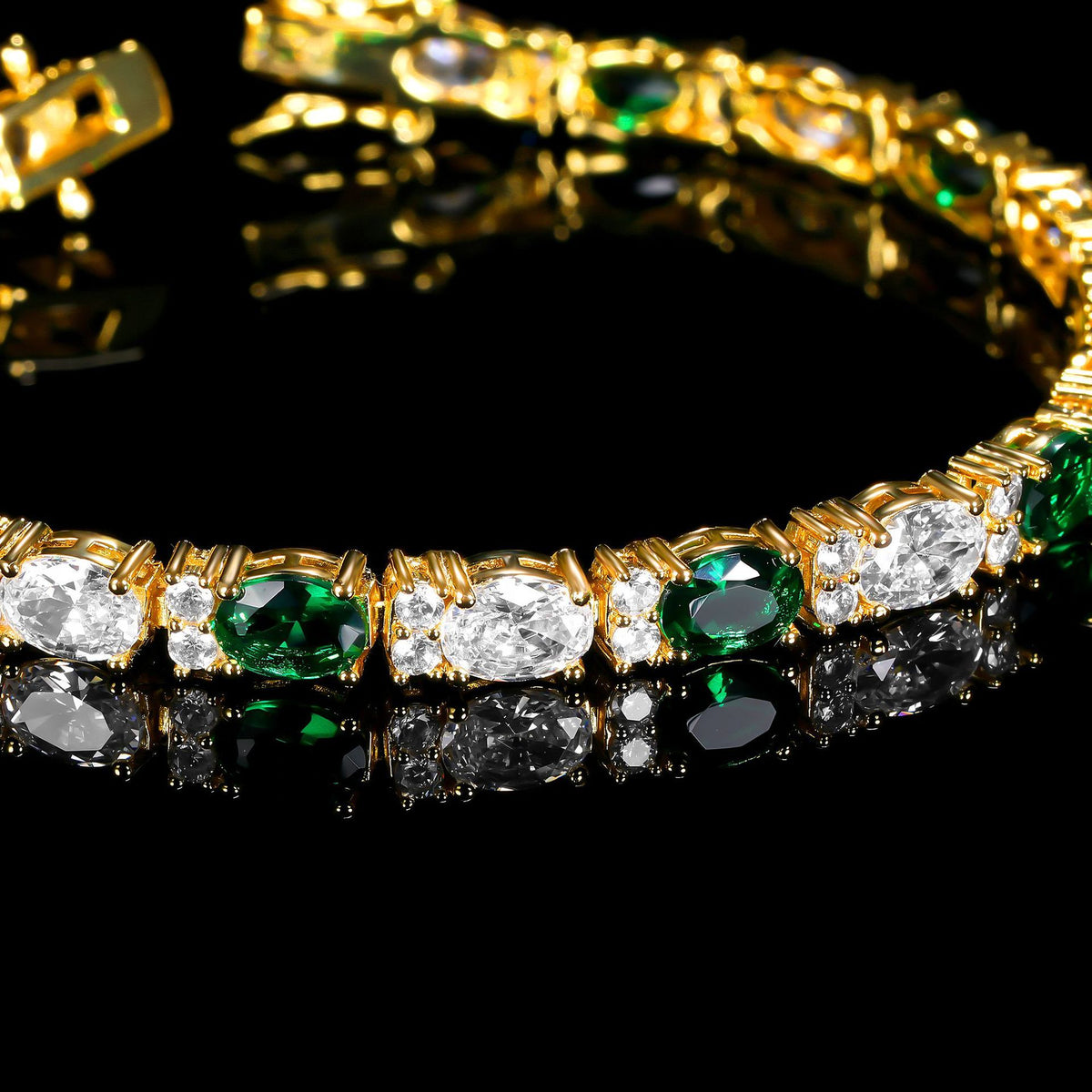 Women&Men's 5mm Cubic Zirconia Tennis Cuban Bracelet