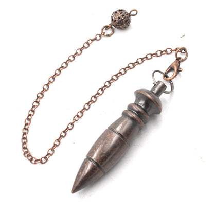 Copper bullet-shaped gravity metal pendulum