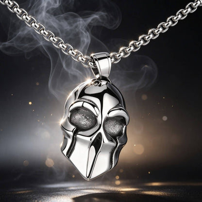 Men's Domineering Spartacus Mask Pendant Necklace