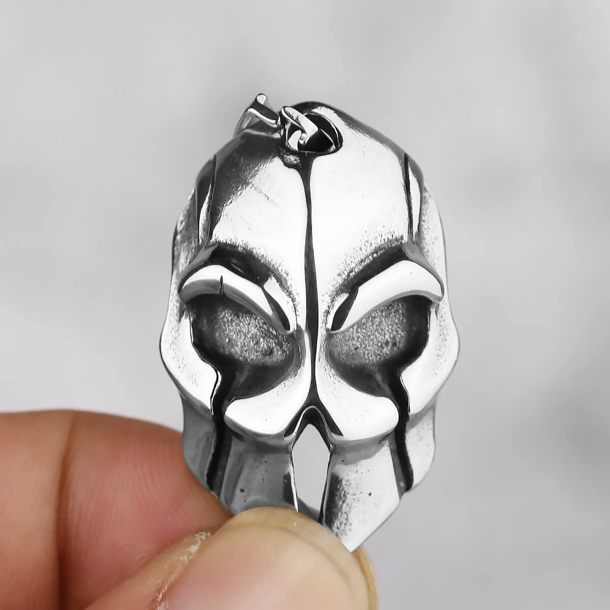 Men's Domineering Spartacus Mask Pendant Necklace