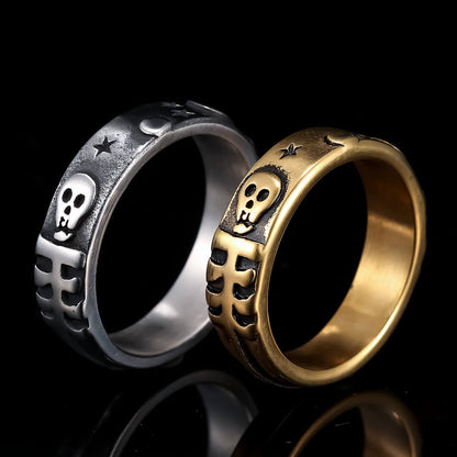 Skull Fashionable Men's Vintage Star Ring
