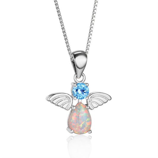 Ins with diamond Australian Baobao little angel pendant necklace