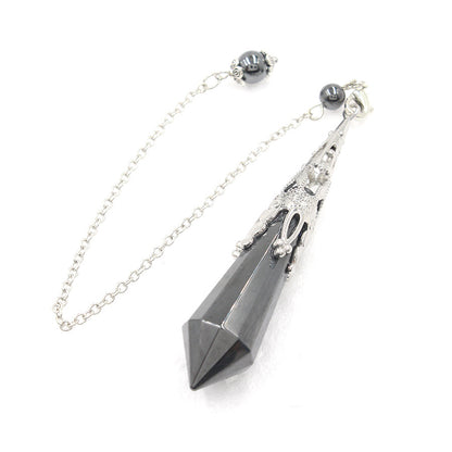 12-faceted crystal-cut conical pendulum
