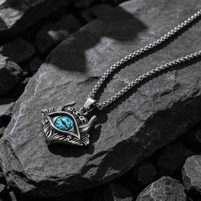Men's Vintage Devil's Eye Pendant Necklace