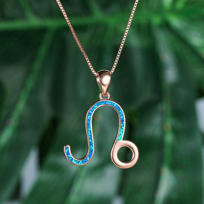 Opal Leo Necklace