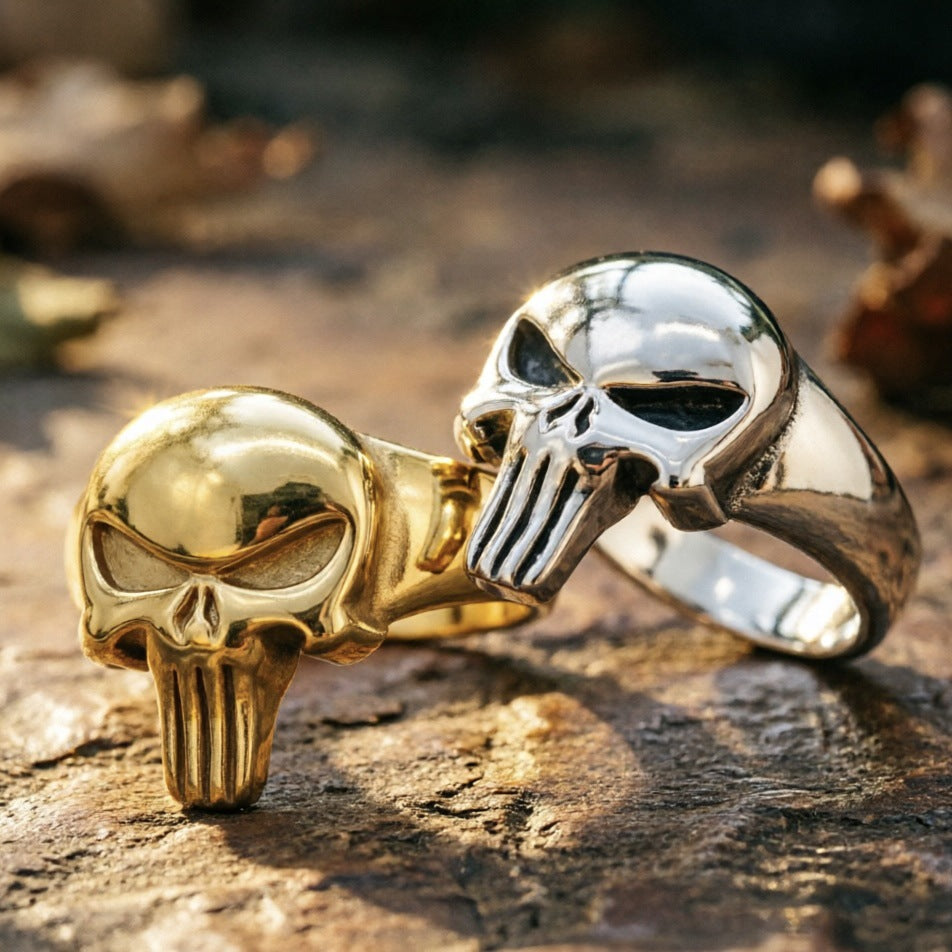 Men's Punisher 3D Skull Ring