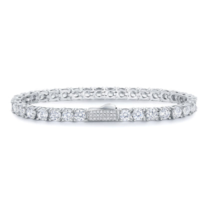 Women&Men's 3mm Spring Clasp Zircon Tennis Bracelet