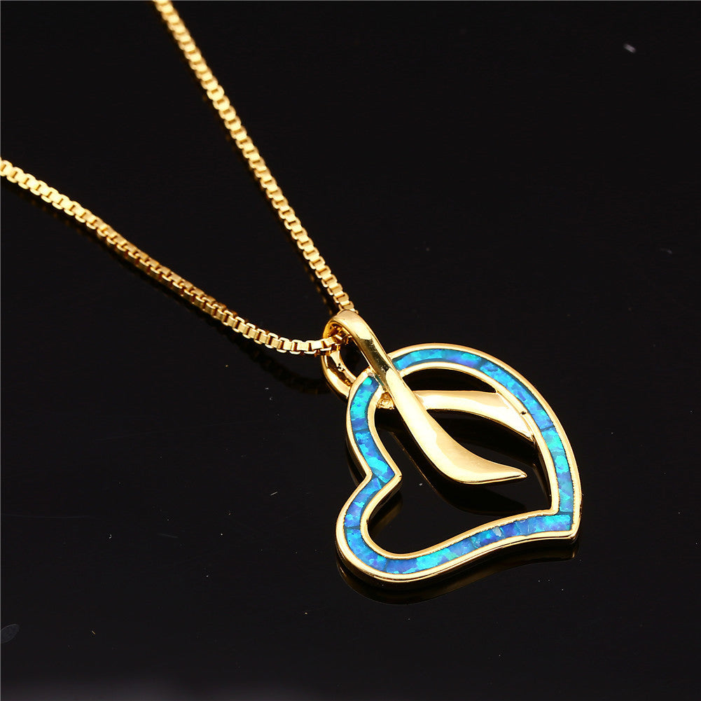 Fashionable blue Australian Babydoll creative pendant necklace