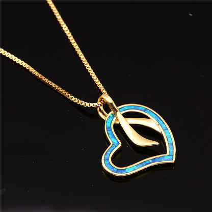 Fashionable blue Australian Babydoll creative pendant necklace