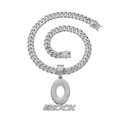 Hip-Hop O-Shaped Cuban Chain Pendant Necklace