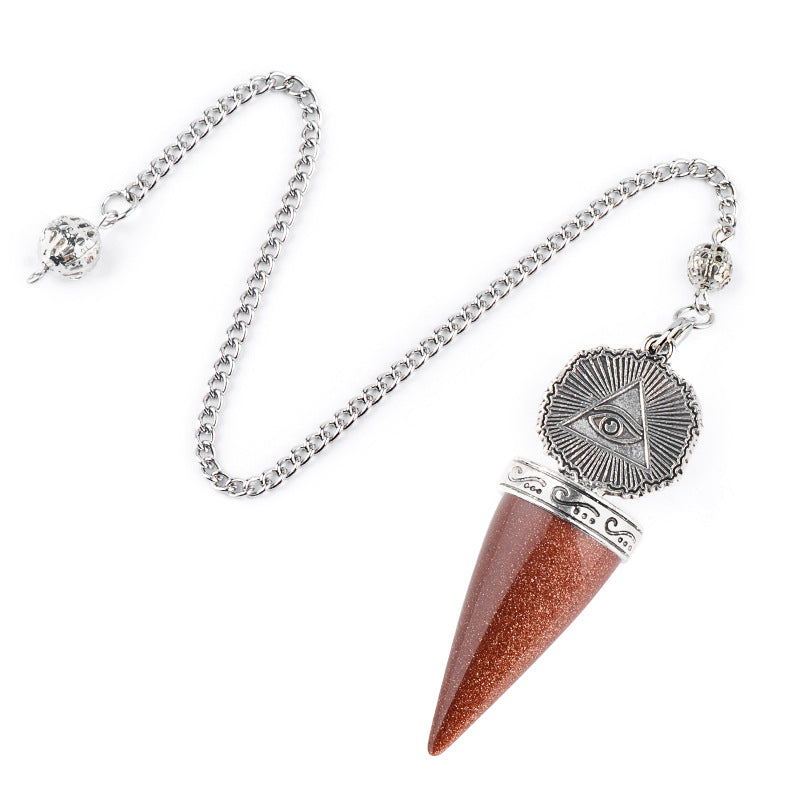 Crystal Silvery All-Seeing Eye Spirit Pendulum