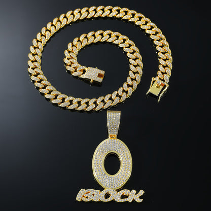 Hip-Hop O-Shaped Cuban Chain Pendant Necklace