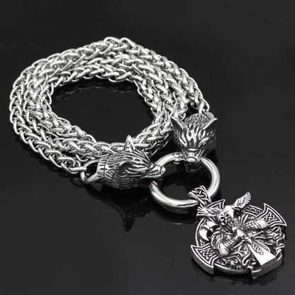 Men's Celtic Wolf Domineering Necklace