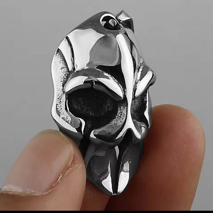 Men's Domineering Spartacus Mask Pendant Necklace