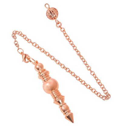 Copper Fm Independent Necklace Threaded Chain Cone-Shaped Gyroscope Spirit Pendulum